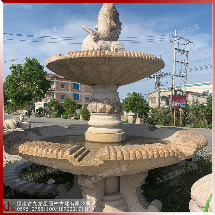 石材跌水噴泉圖片