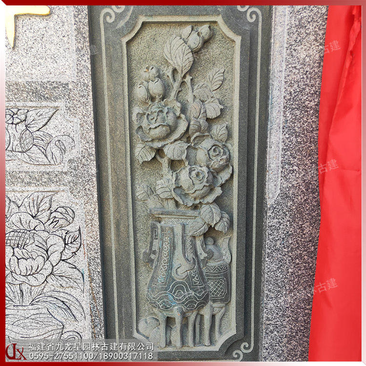 祠堂外裝浮雕圖片