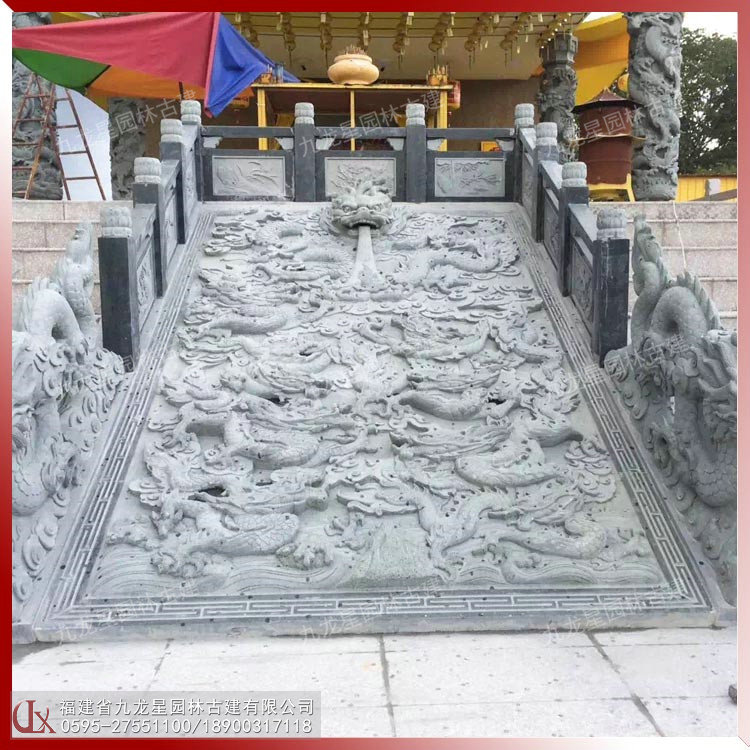 石雕臺(tái)階浮雕圖片