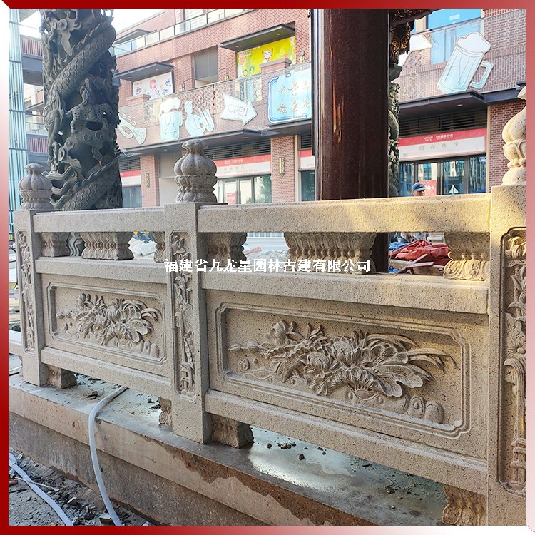 祠堂用石欄桿圖片